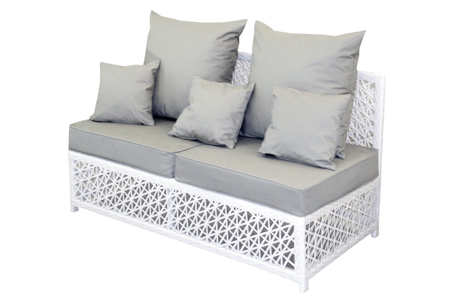 Диван TAITI ажурный прямой 2-местный без подлокотников